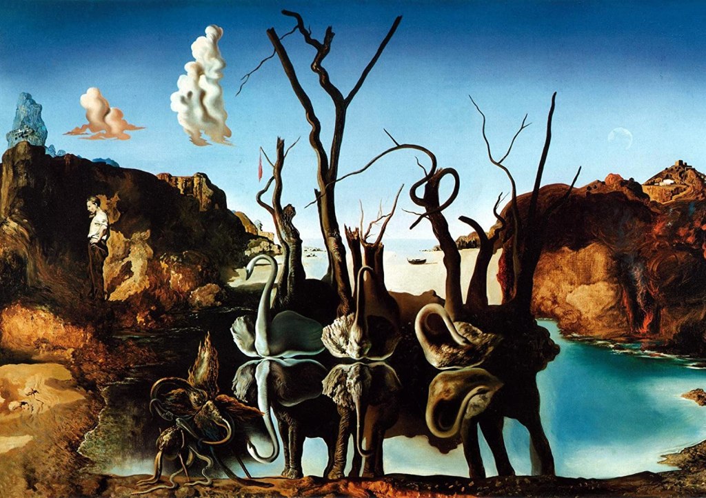 Swans Reflecting Elephants -Masterpiece of Salvador Dali: